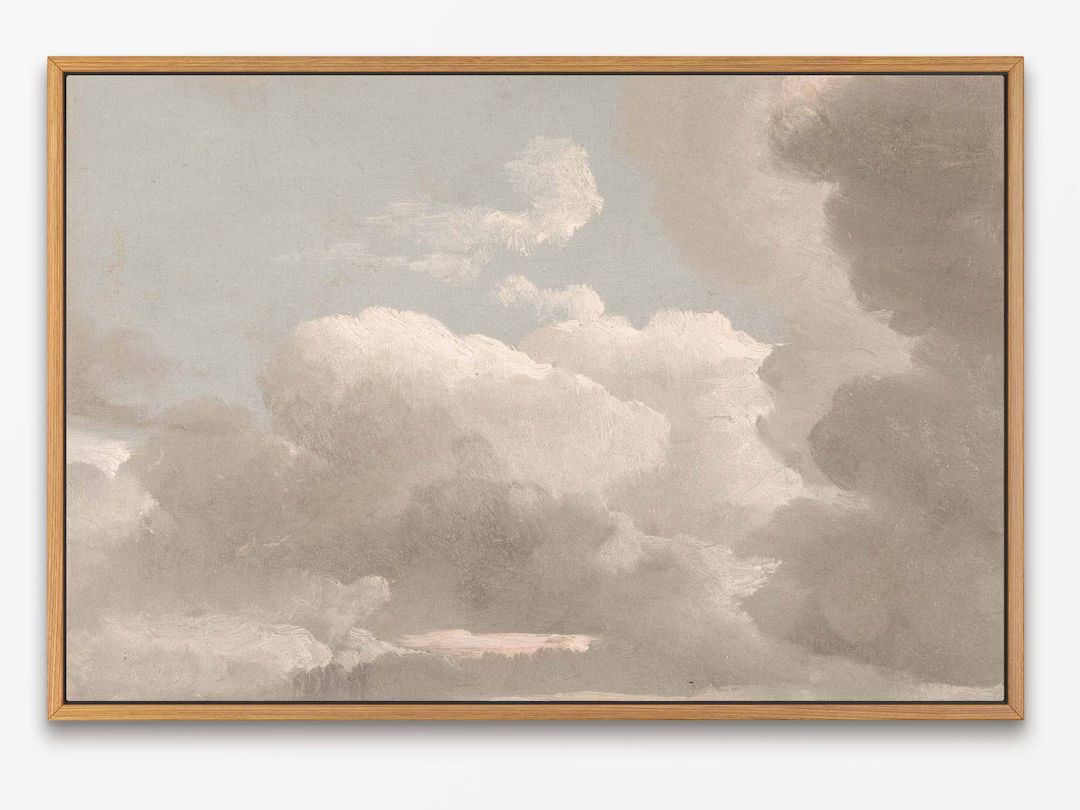 Cloud Study (Early Evening) by Simon Denis Landscape Oil Painting Wall Art Print, Nature Framed G... | Etsy (US)