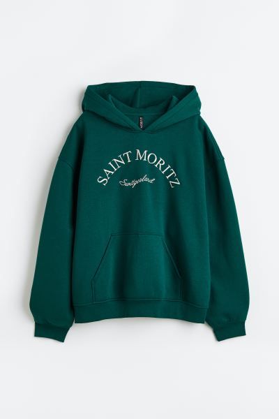 Oversized printed hoodie | H&M (UK, MY, IN, SG, PH, TW, HK)