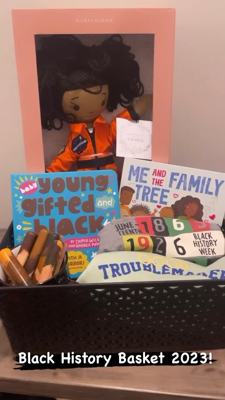 🖤🤎Happy Black History Month! 🤎🖤⁣
Our kids should grow up knowing Black History Month is a time to celebrate Black excellence and learn more about the rich culture. ⁣
⁣
I kick off every Black History Month with a basket of goodies made by Black creatives that will grow my daughter’s mind, fill her spirit, bring her joy, and show her that she is loved🤎 
⁣


#LTKKids #LTKBaby
