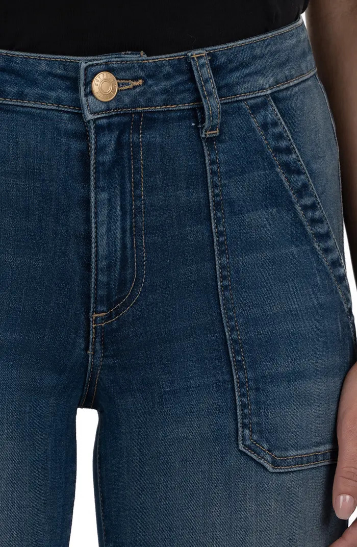 Meg Utility Pocket High Waist Wide Leg Jeans | Nordstrom