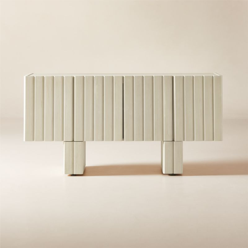 Moab 65" Light Wood Credenza + Reviews | CB2 | CB2