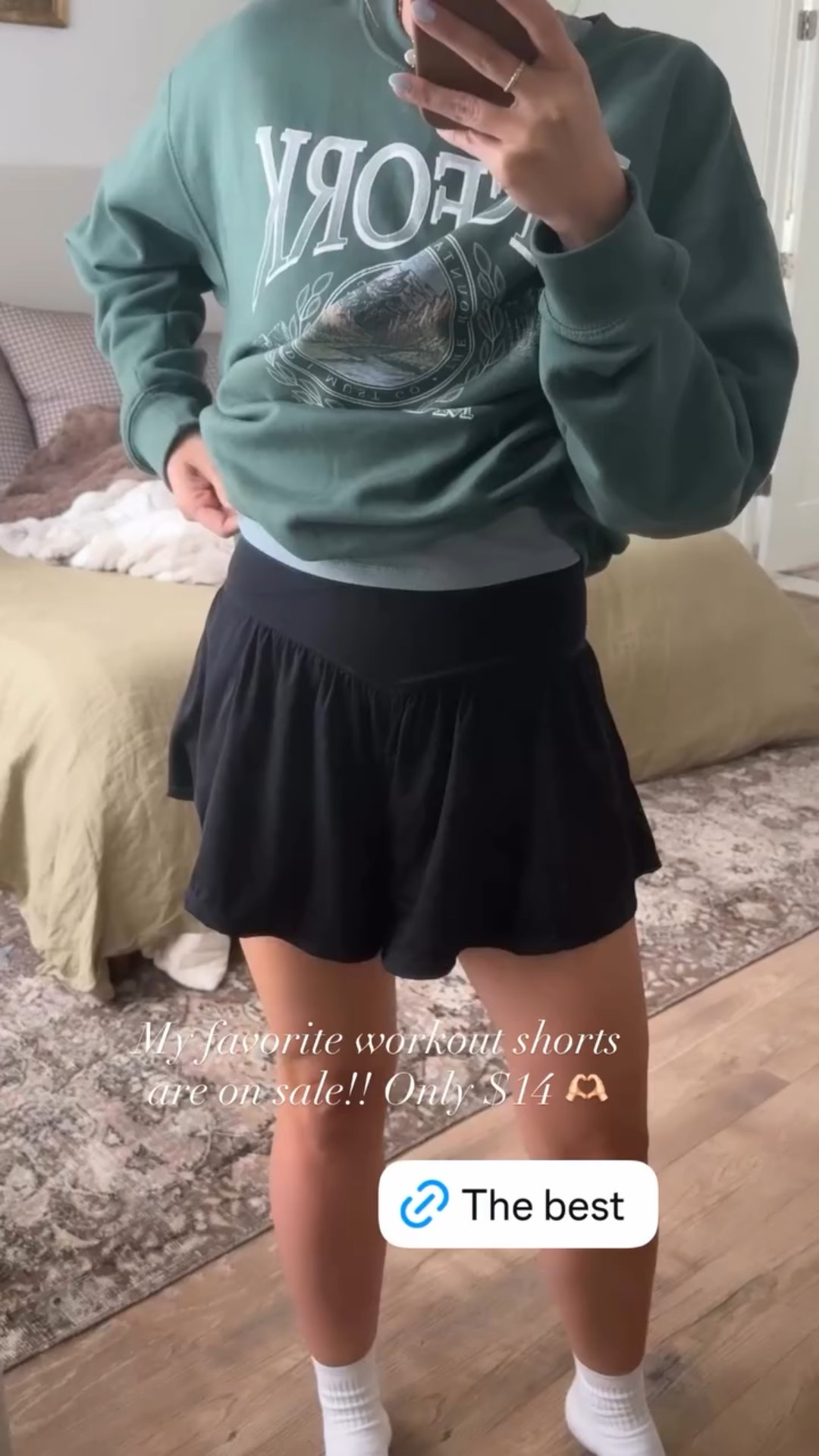 My favorite workout shorts are on sale!! Only $14 🫶🏻