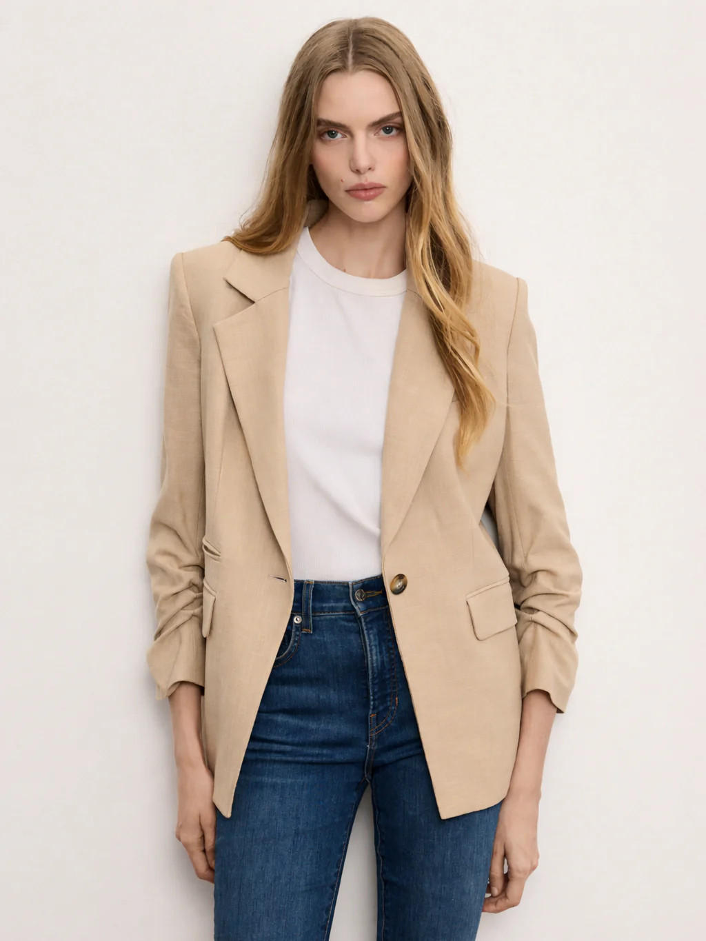 Battista Dickey Jacket in Stone Khaki | Veronica Beard | Veronica Beard