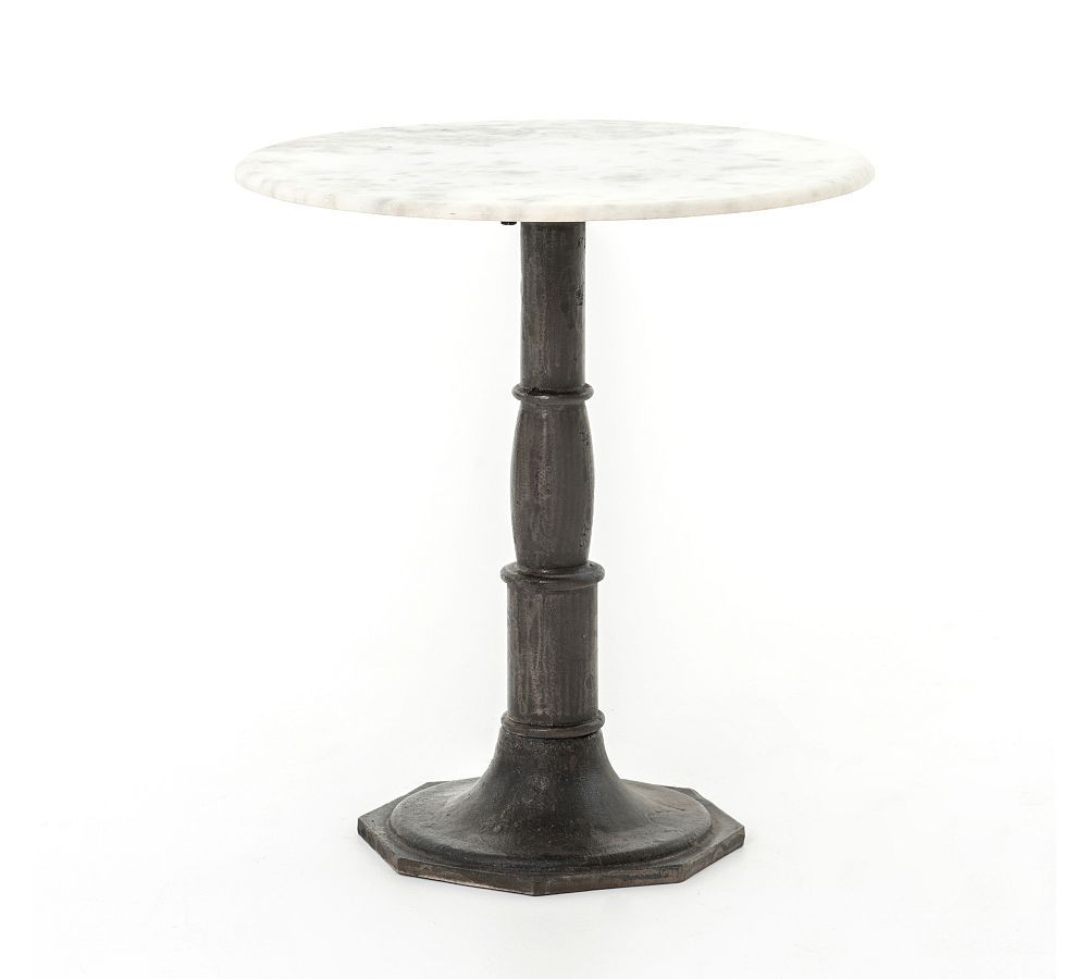 Christie Round Marble End Table | Pottery Barn (US)