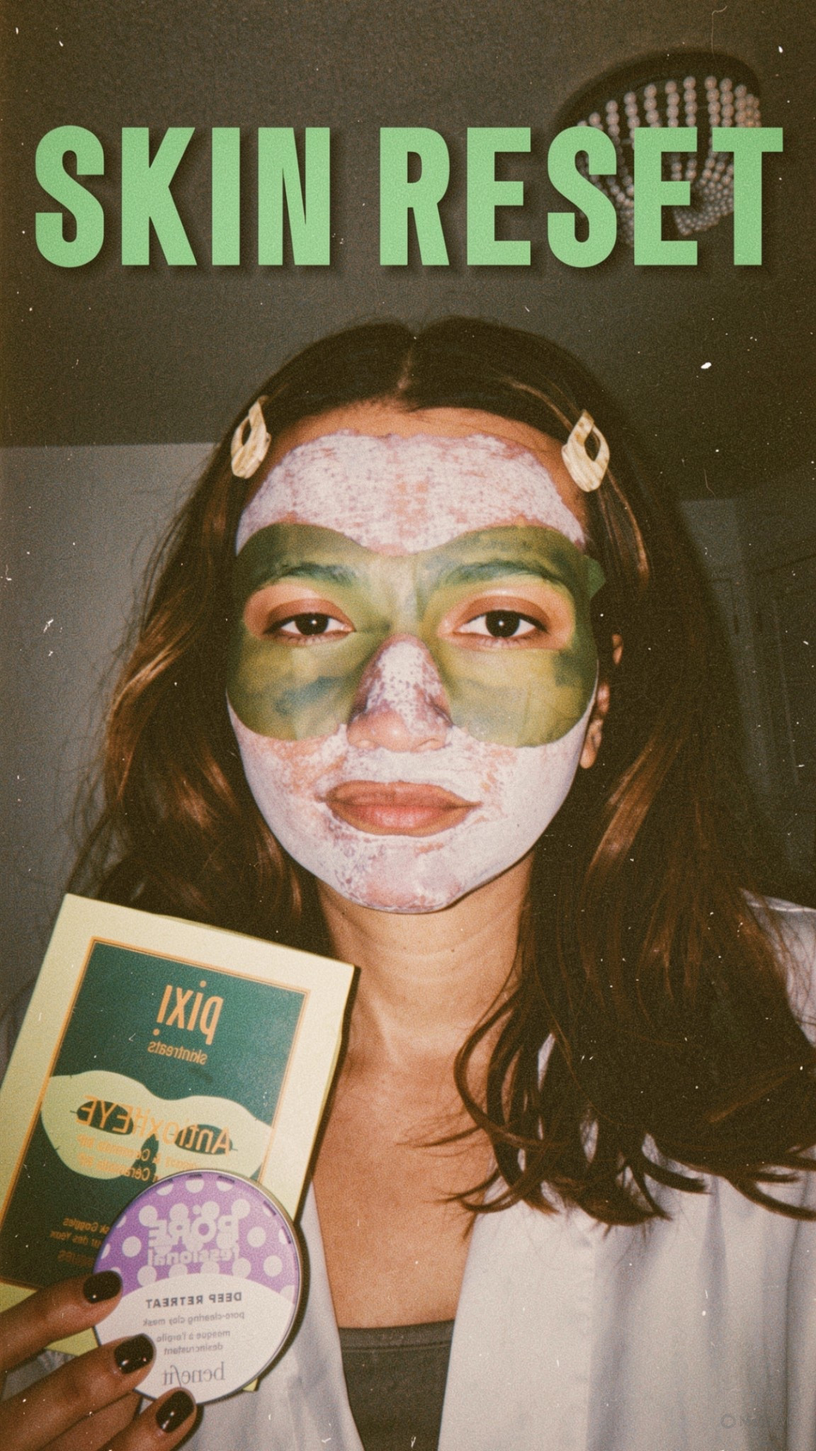 Benefit clay face mask and pixi eye mask 

#LTKbeauty #LTKcanada