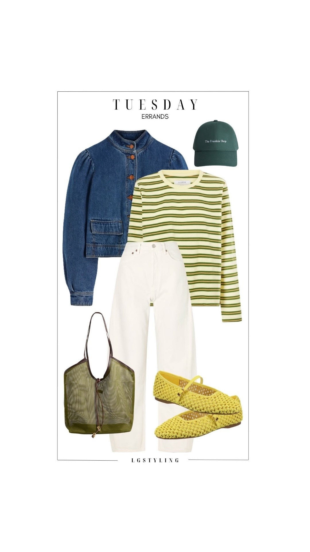 TUESDAY (Errands)

Effortless errands, styled right 💚 A striped knit layered under a cropped denim jacket with relaxed white denim keeps things easy yet intentional. The pop of yellow flats adds just the right amount of fun.

#LTKCasual #LTKSpringStyle #EverydayOutfits #EffortlessStyle #CasualChic #DenimStyle #SpringOutfits #LTKStyle #WeekendWear #StyledSimple

 

#LTKSeasonal #LTKgrwm #LTKootd