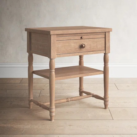 Birch Lane™ Avon 1 -Drawer Nightstand in Light Brown/Weathered oak | Wayfair North America