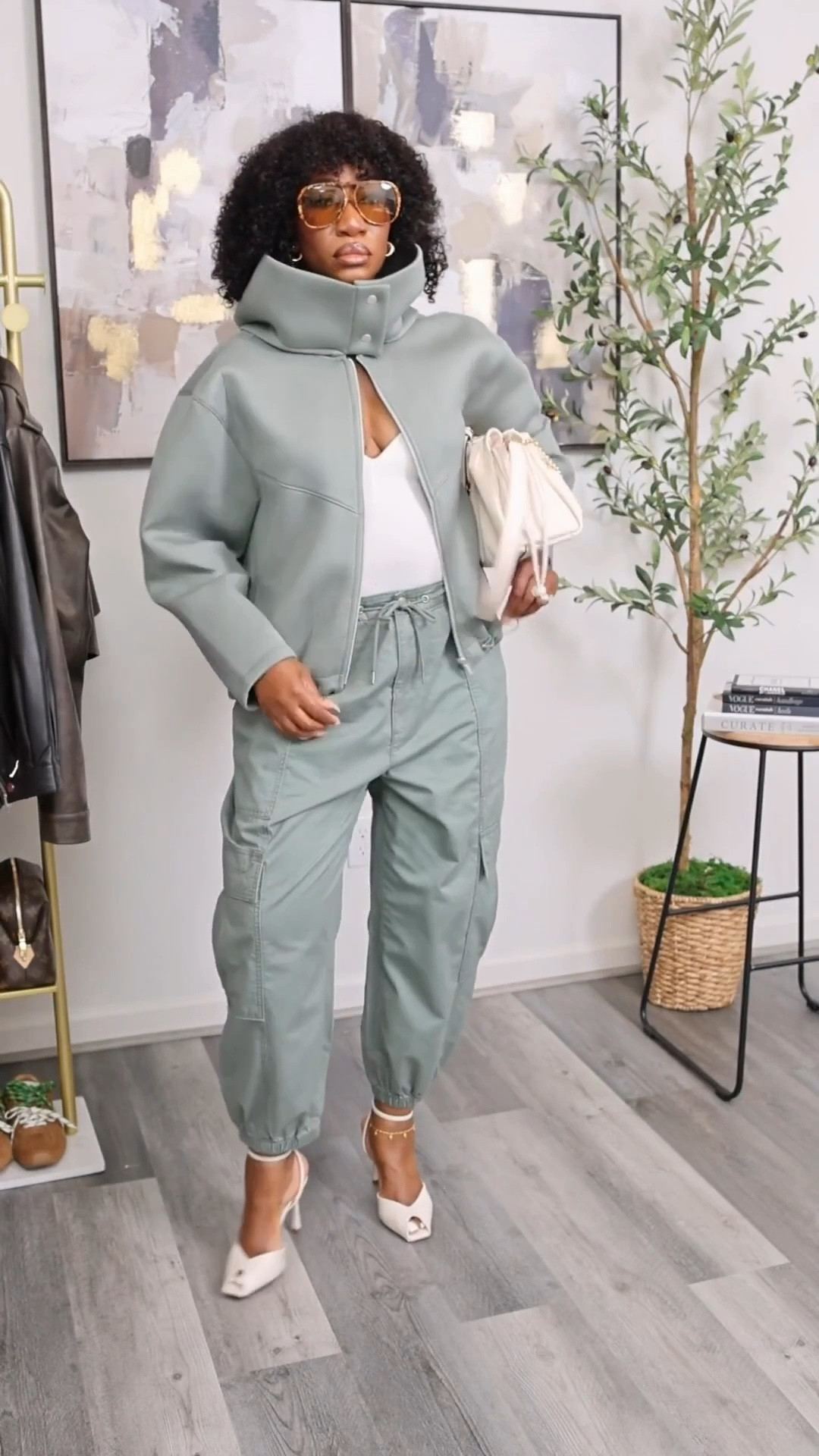Easy spring transition outfit…
Oversized jacket + cargo style joggers and peek a boo heels.
Size medium jacket
Size large pants


#LTKBump #LTKootd #LTKSeasonal