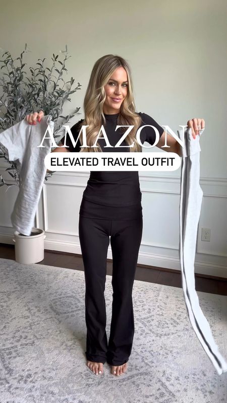 Amazon elevated travel outfit - this Amazon new release matching set is perfect for travel days! Wearing xs comes in 7 colors!
Layered a hooded denim jacket and quilted crossbody bag with sneakers for an elevated travel outfitt

#LTKFindsUnder50 #LTKTravel #LTKOver40