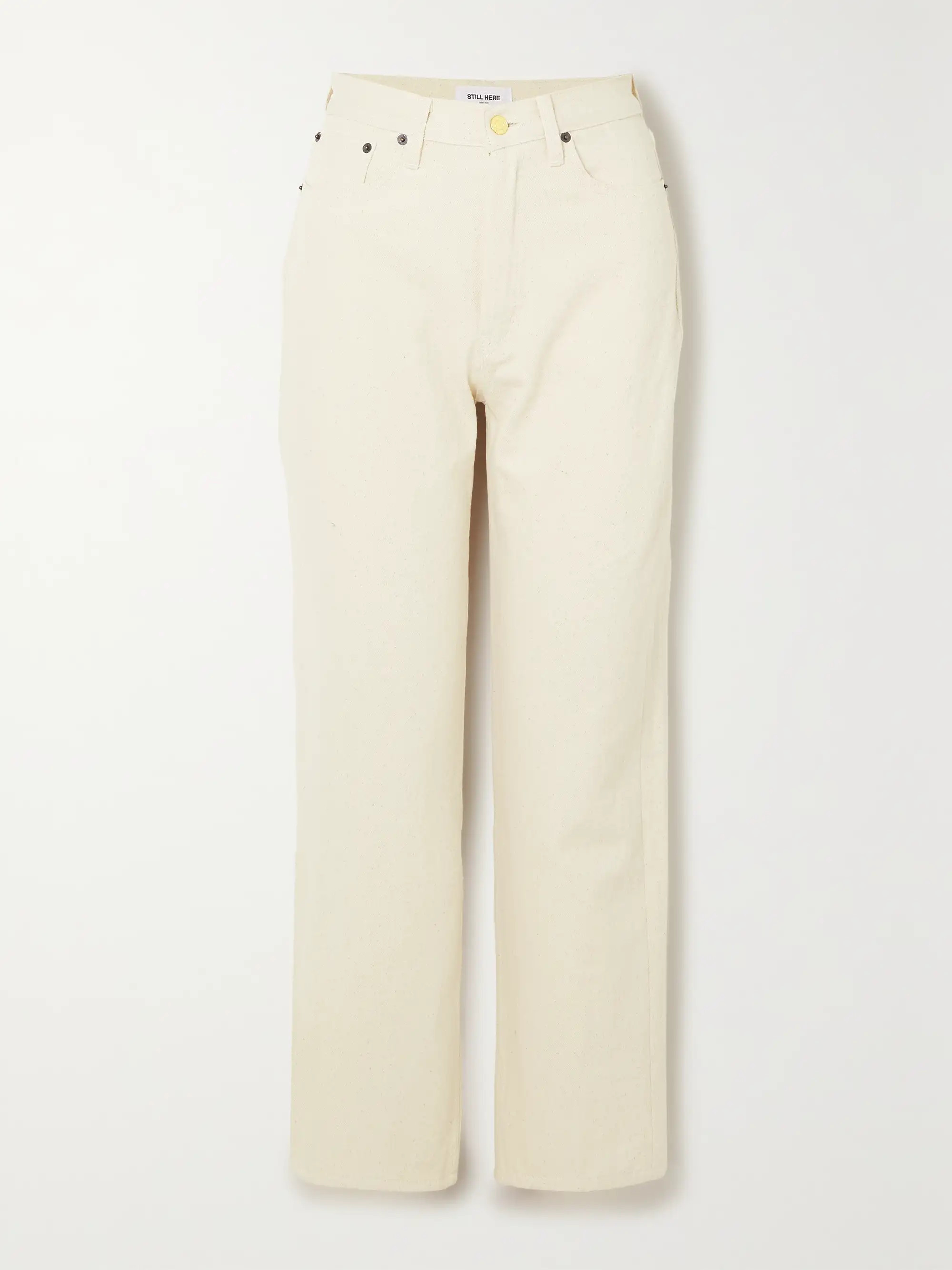 Blue Ridge embroidered crochet-trimmed cotton-twill straight-leg pants | NET-A-PORTER (UK & EU)