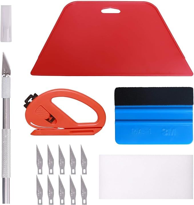 Wallpaper Smoothing Tool Kit, Multi-Function 15 Pcs Smoother Tools Set for Contact Paper Peel and... | Amazon (US)