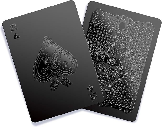 Gent Supply Black Waterproof Plastic Playing Cards - Day of The Dead | Amazon (US)