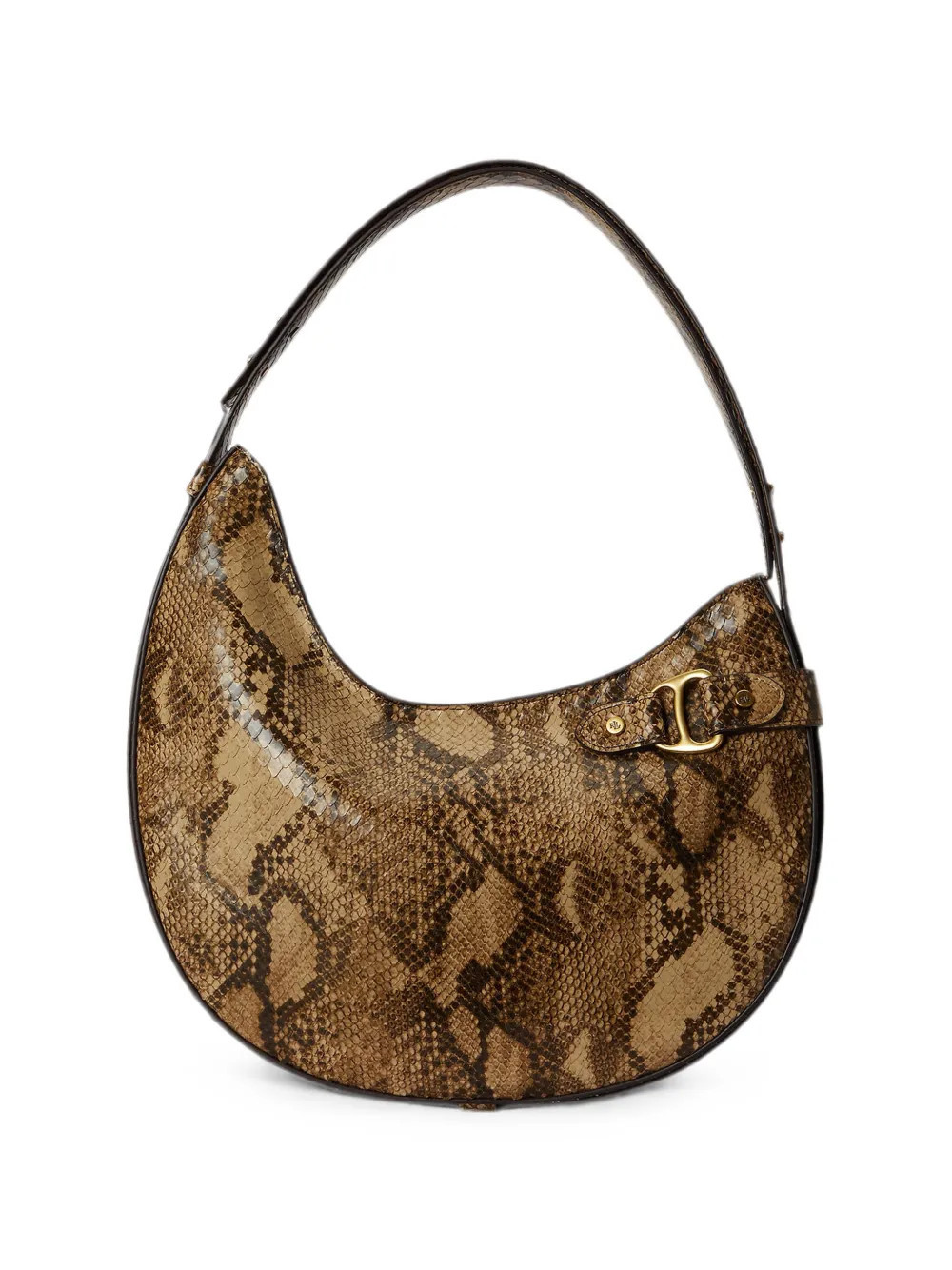 Lauren Ralph Lauren large Tasha snakeskin-effect tote bag - Brown | Farfetch Global