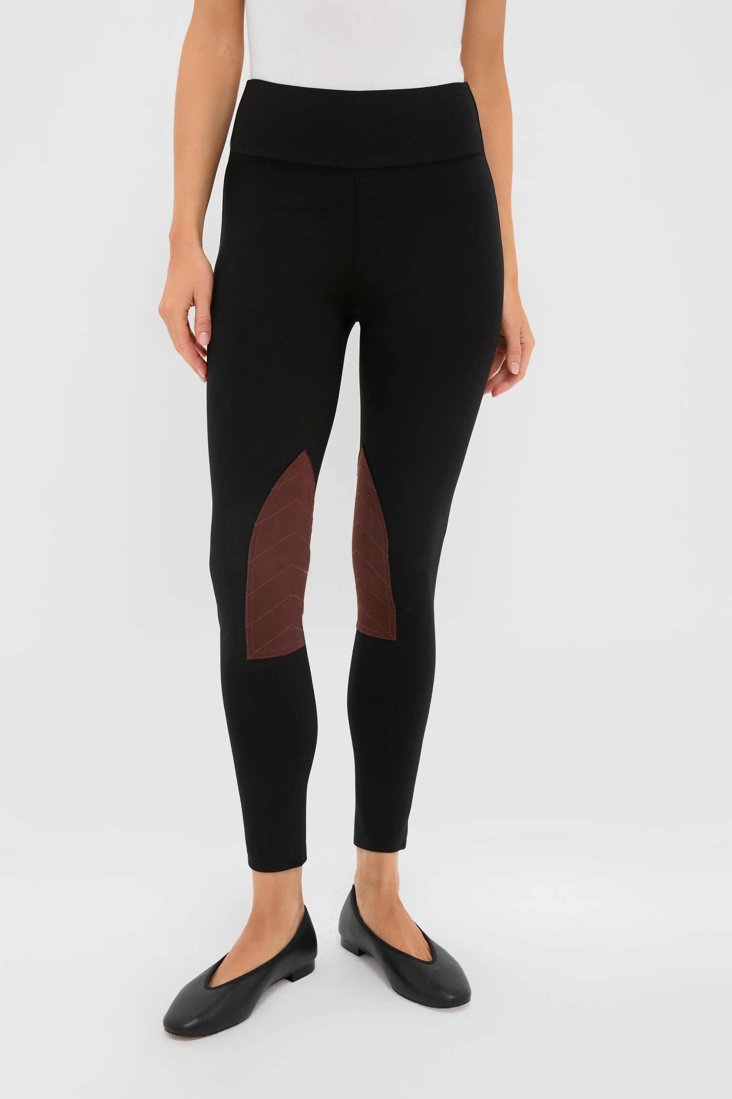 Black Suede Patch Hughes Riding Legging | Tuckernuck (US)