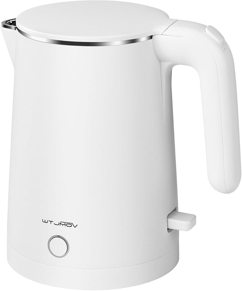 Electric Kettle Stainless Steel, 1.0L Small Water Boiler 1200W Fast Boiling, Double Wall Tea Kett... | Amazon (US)