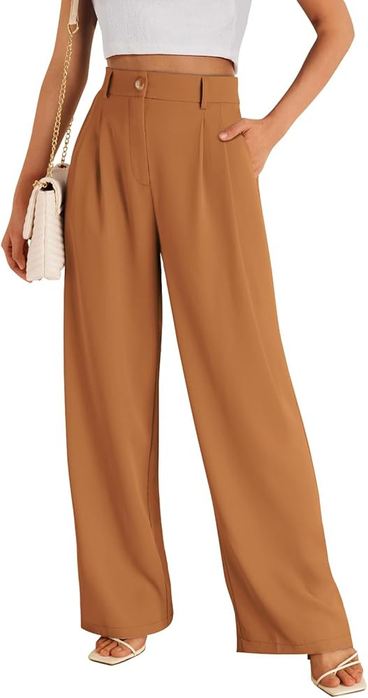 LILLUSORY Wide Leg Dress Pants Women's High Waisted Dressy Trousers | Amazon (US)