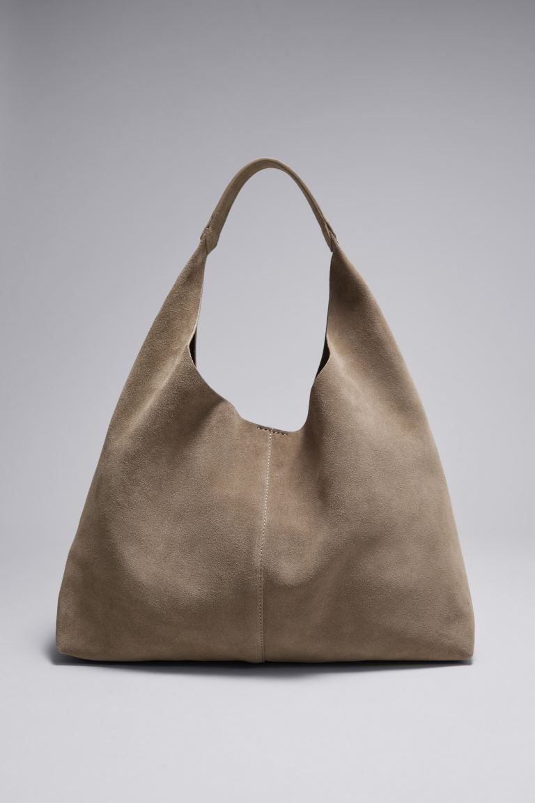 Classic Suede Tote - Beige - Ladies | H&M GB | H&M (UK, MY, IN, SG, PH, TW, HK)