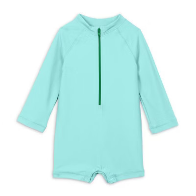 Primary Baby One-Piece Rash Guard in Mist Size 3 | Target