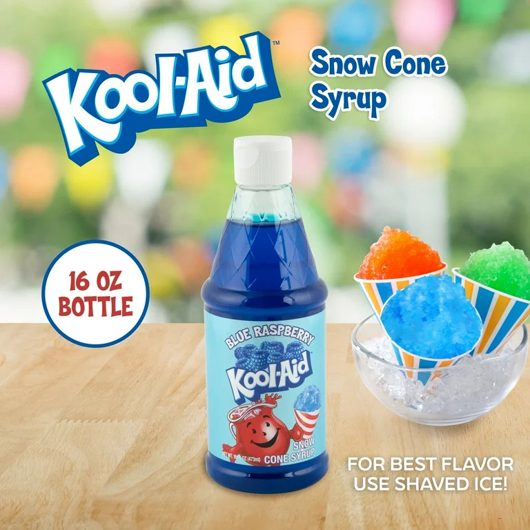 Kool-Aid 16-Oz. Snow Cone Syrup, Blue Raspberry | Walmart (US)