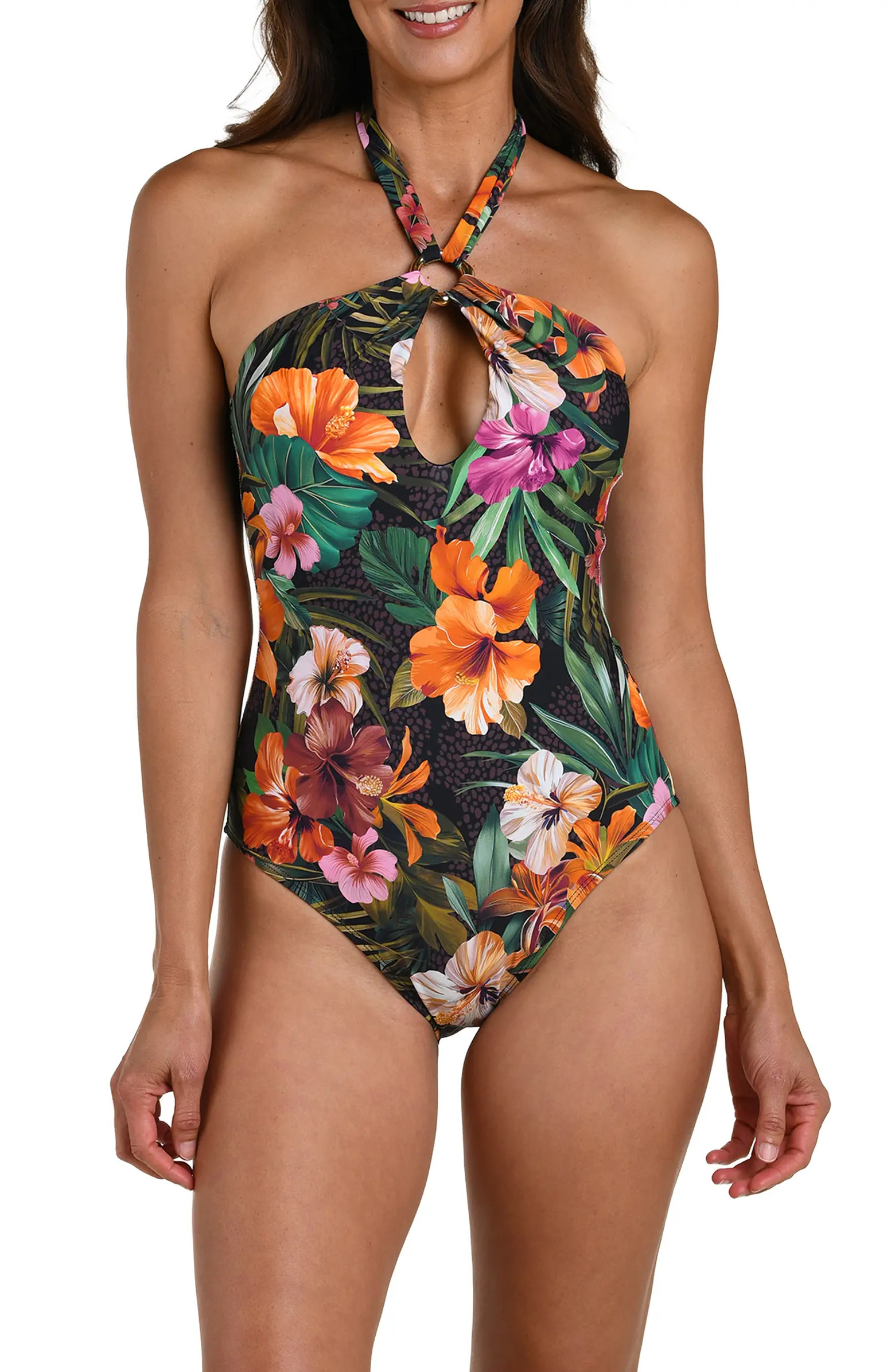 La Blanca Tropical Hideaway Keyhole One-Piece Swimsuit | Nordstrom | Nordstrom