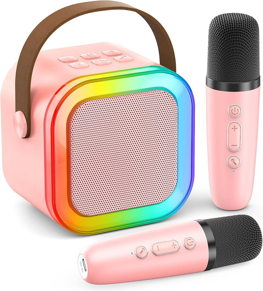Karaoke Machine for Kids Adults, Portable Bluetooth Mini Karaoke Microphone Singing Speaker with ... | Amazon (US)