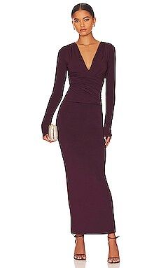 The Line by K Calli Dress in Oxblood from Revolve.com | Revolve Clothing (Global)