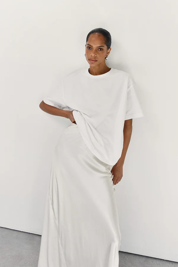 NOAH OFF WHITE SIGNATURE COTTON TEE | DISSH