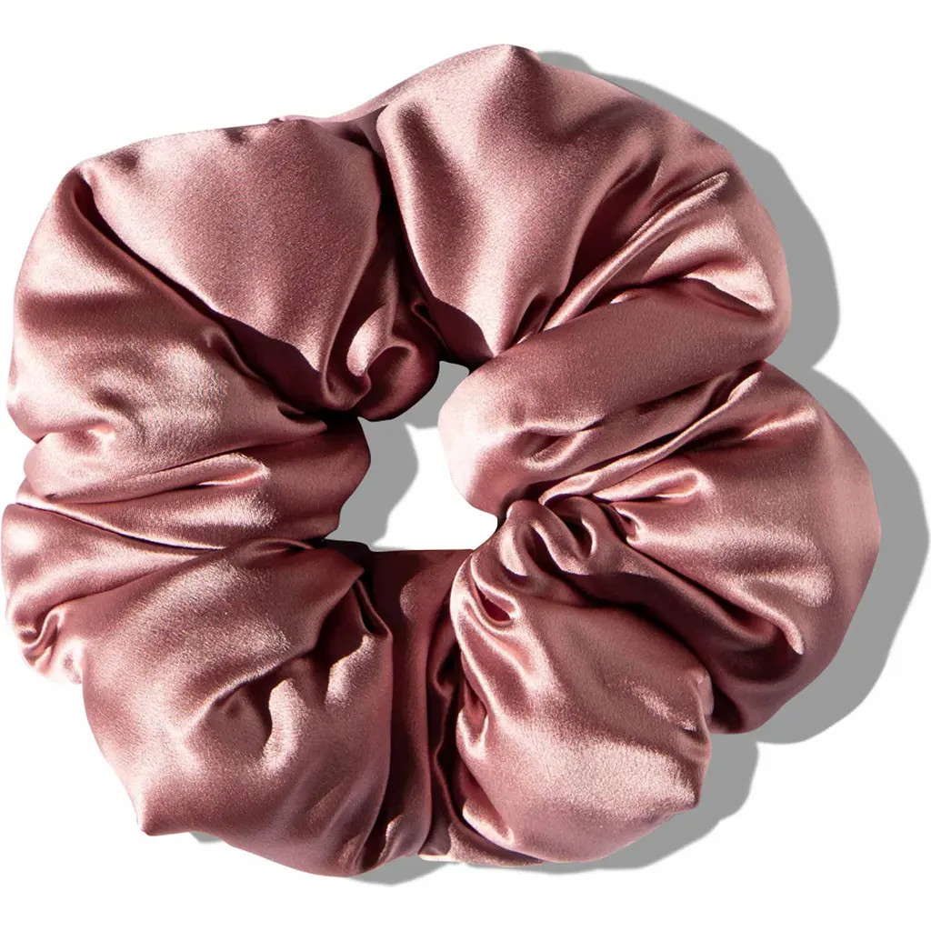 Drowsy Sleep Co. Silk Padded Scrunchie in Damask Rose at Nordstrom | Nordstrom