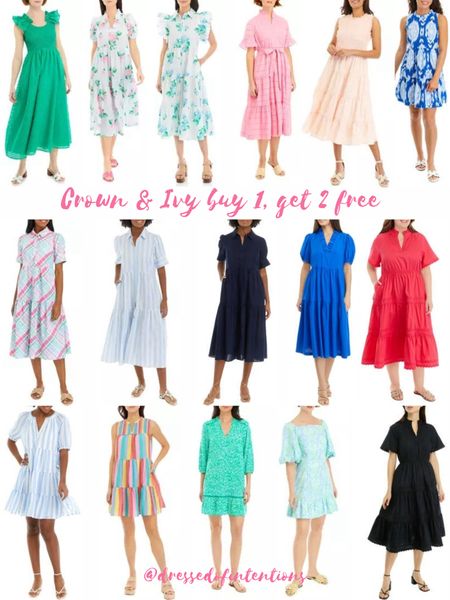 Buy 1, get 2 free Crown & Ivy dresses. That’s three pretty, preppy dresses for under $100 

#LTKSaleAlert #LTKMidsize #LTKPlusSize
