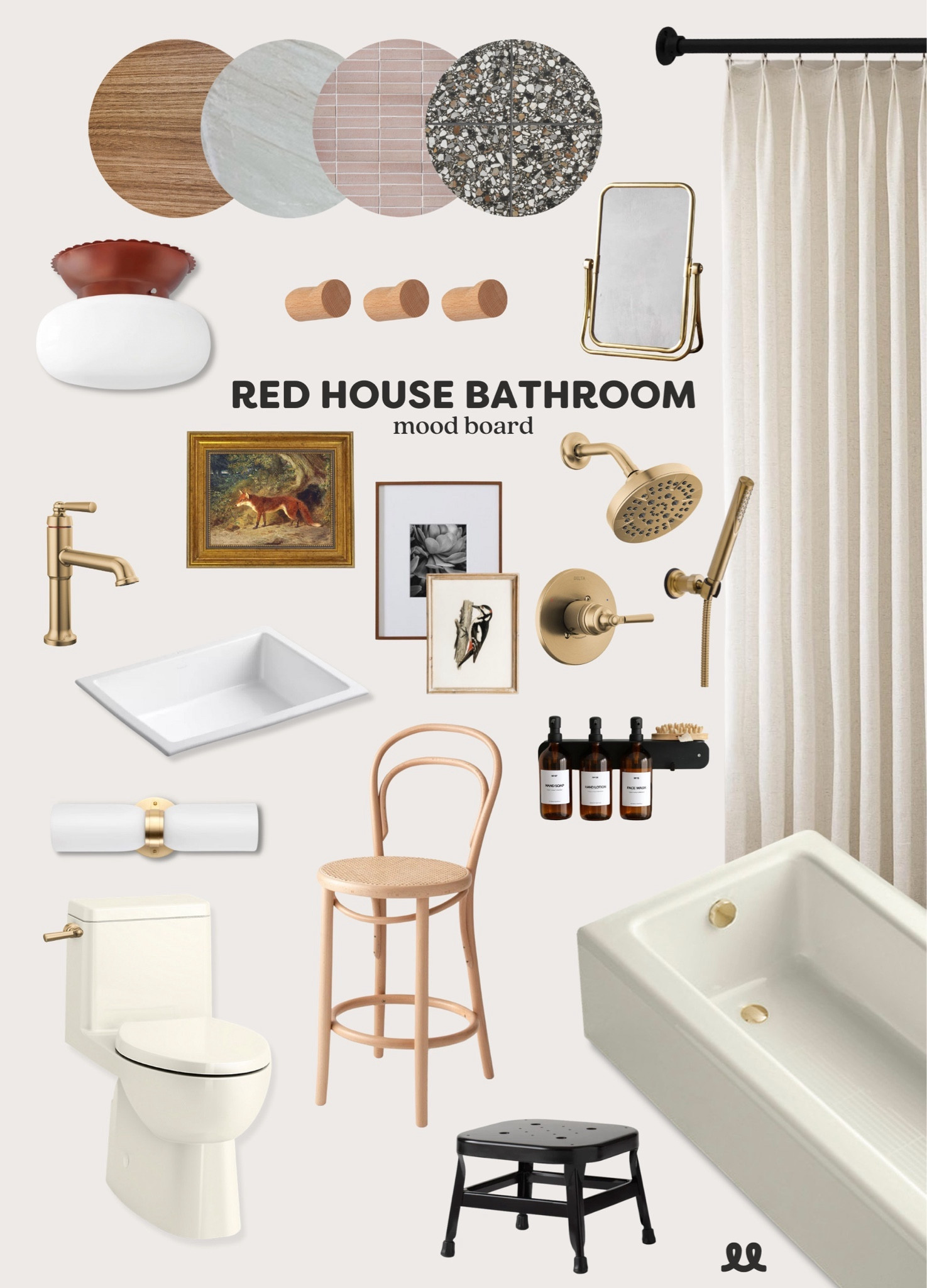 Red House bathroom mood boardd

#LTKhome