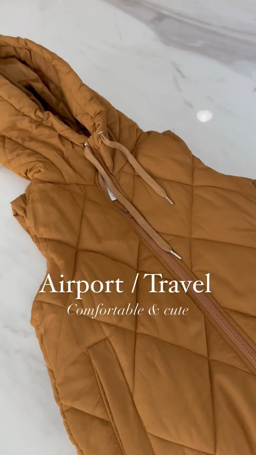 Comfortable, warm and cute airport outfit. Wearing a size small on all pieces 
All runs tts 
Travel outfit 
Perfect airport fit for warmer and colder destinations 
Cozy travel outfit 
Travel outfit 
Airport outfit 
Puffer jacket 
Sweater 

#LTKootd #LTKgrwm #LTKTravel