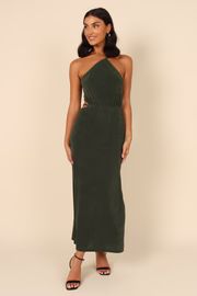 Deni One Shoulder Dress - Emerald | Petal & Pup (US)