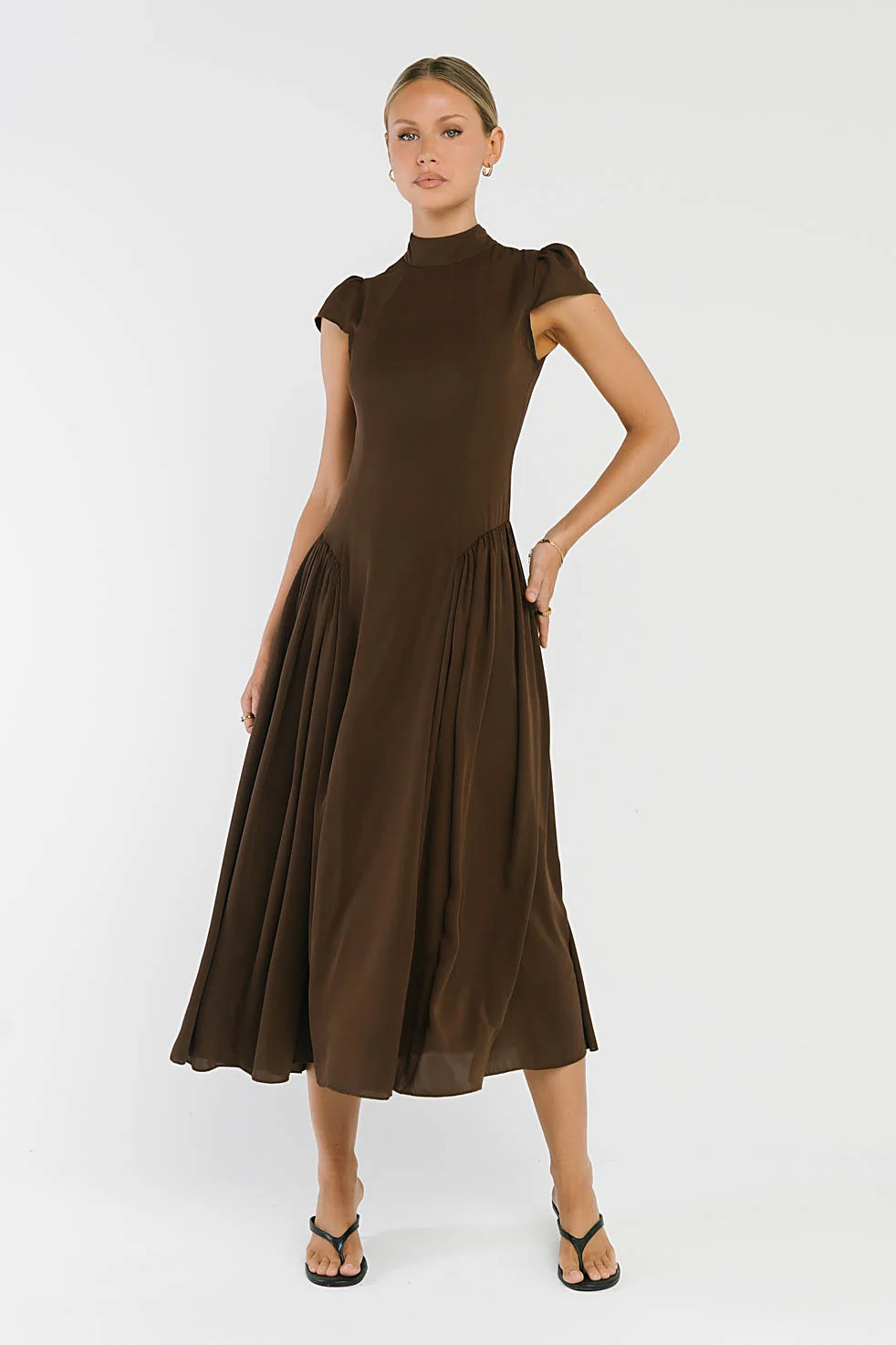 Marlee Maxi Dress in Brown | Böhme US