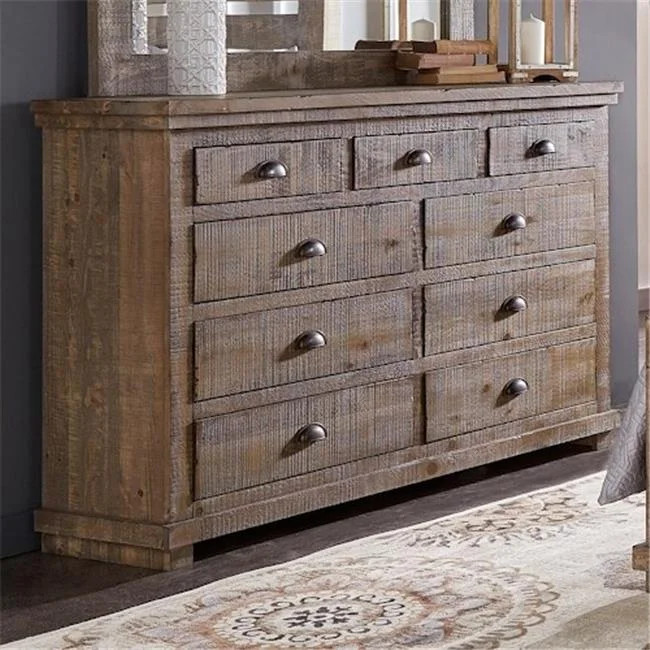 Progressive Furniture P635-23 42 x 64 x 18 in. Drawer Dresser - Weathered Gray | Walmart (US)
