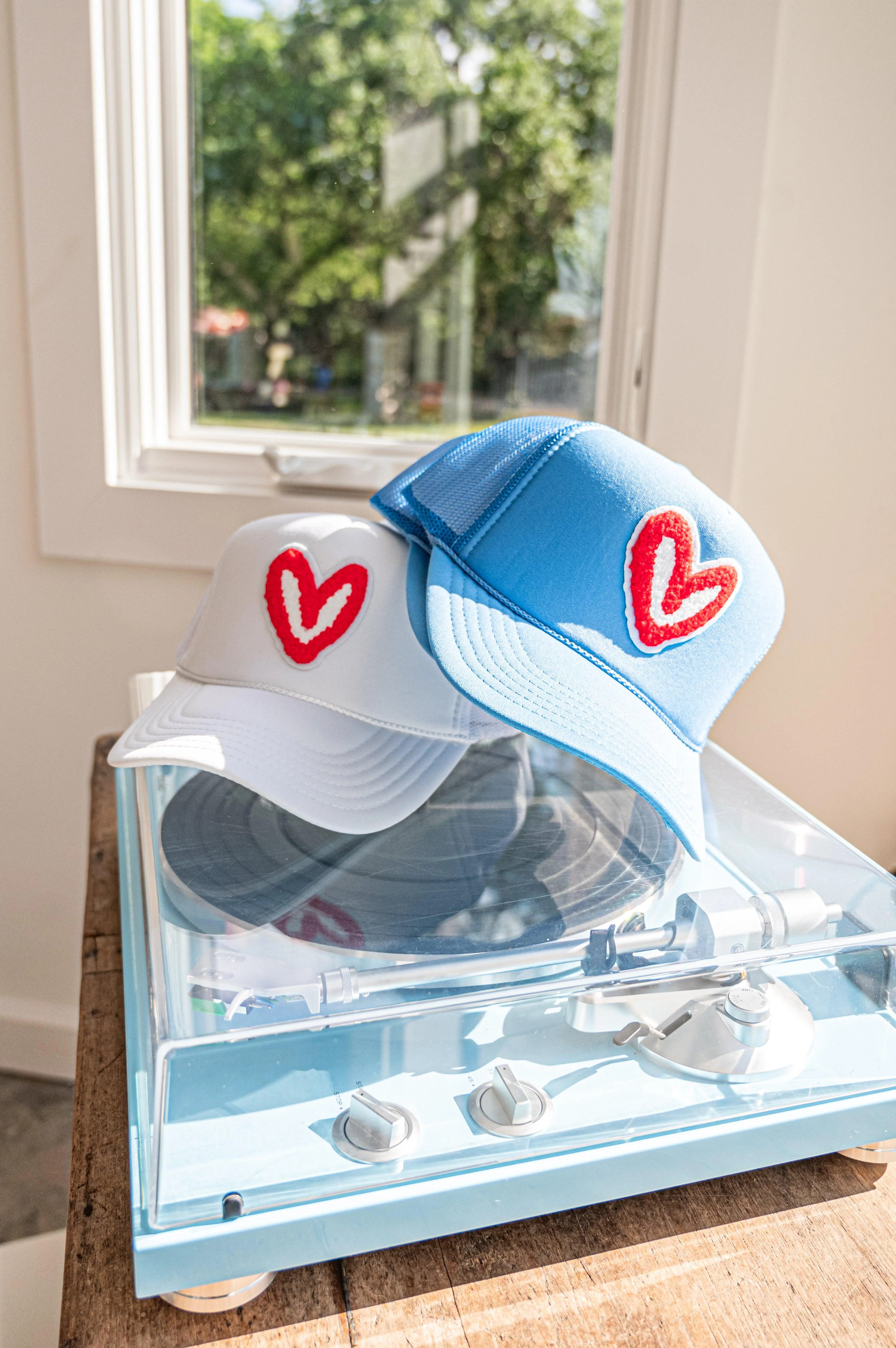 Custom Old School Imperfect Heart Trucker Hat | House of Shan