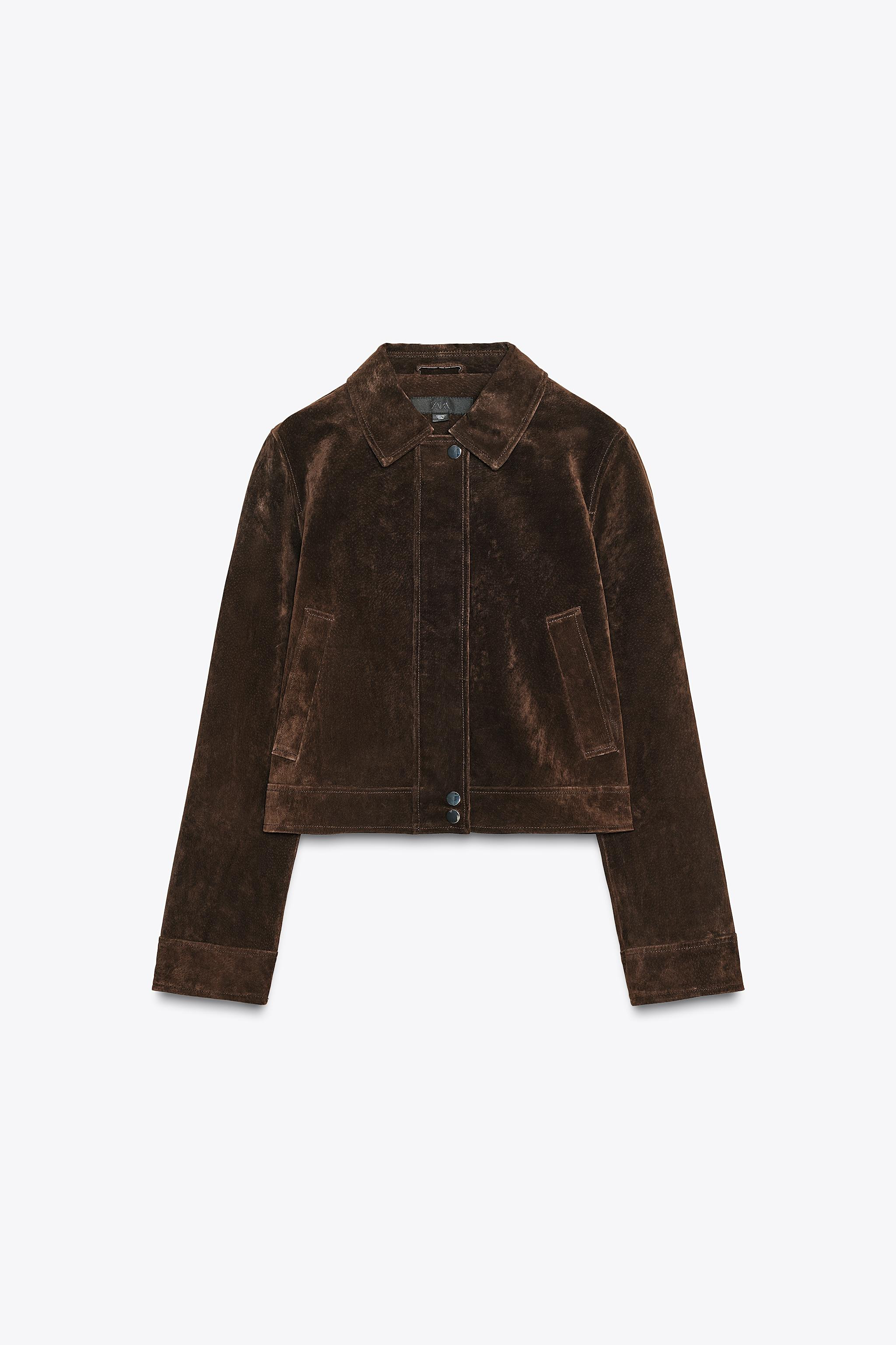 100% LEATHER SHORT JACKET | Zara US