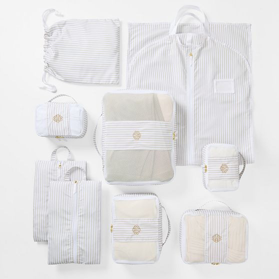 9 Piece Packing Cube Set with Garment Bag | Mark and Graham