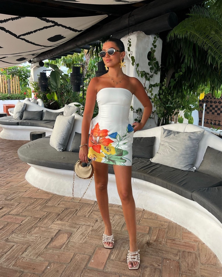 White dress, Heeled sandals, Gold earrings, Sunglasses, Summer looks, Favourite looks, Trendy style, Summer fashion, Casual outfit , Fashion inspo, Outfit ideas

#LTKsummer #LTKeurope #LTKstyletip