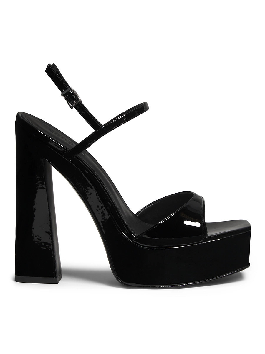 Women's Arlene 152MM Patent Leather Platform Sandals - Black - Size 10 | Saks Fifth Avenue