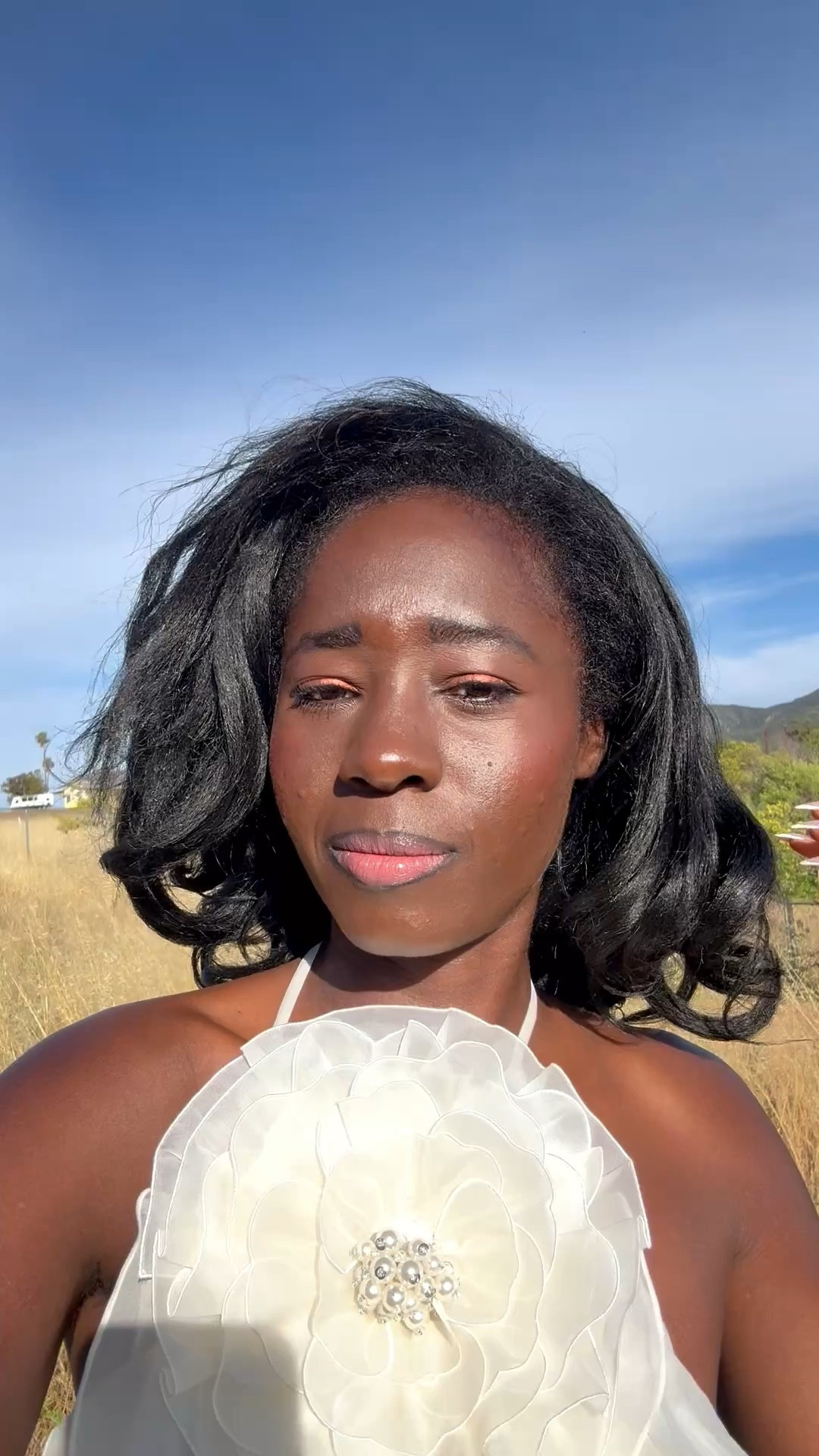 Curly short wig 