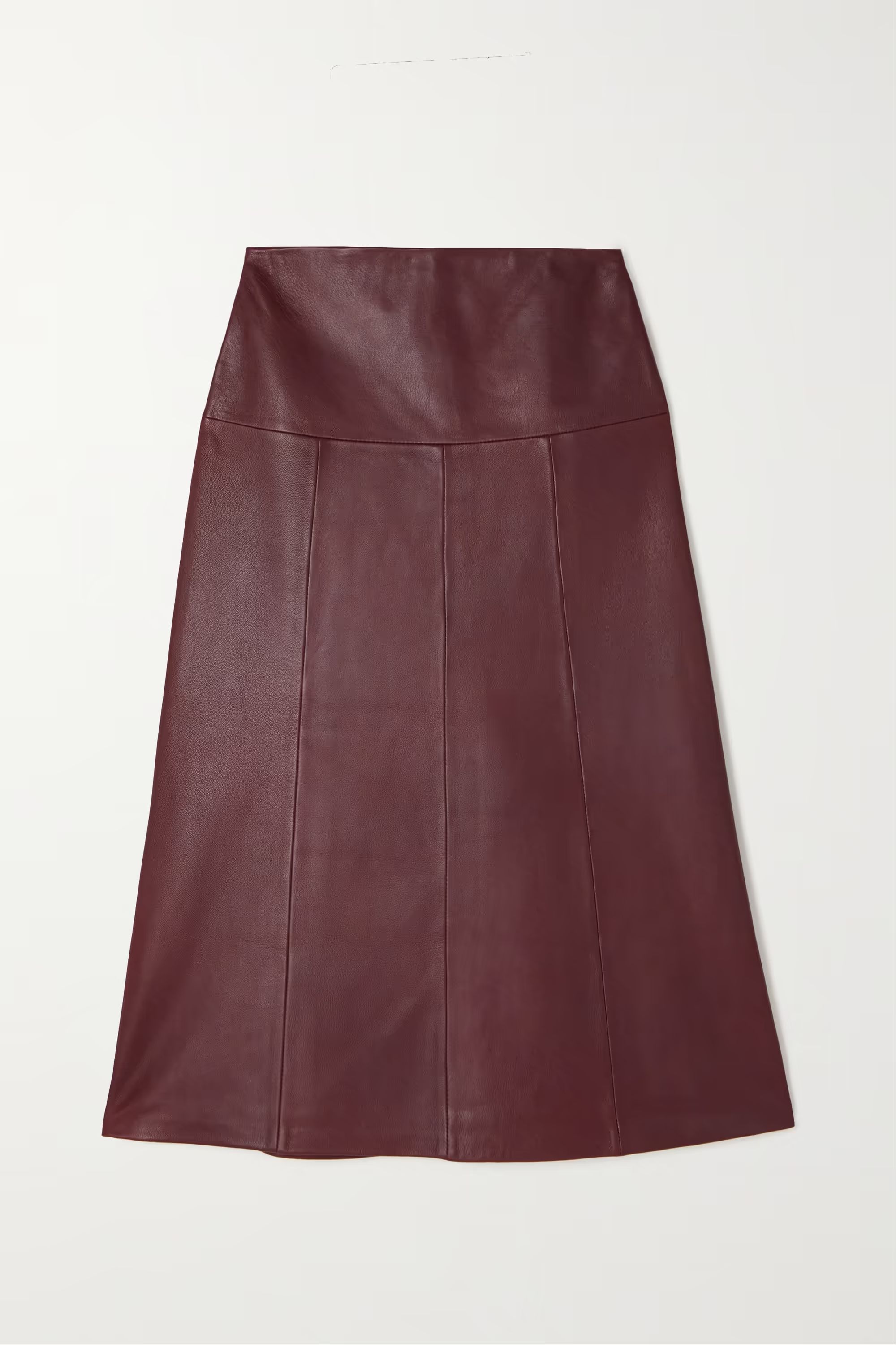 Tiana leather midi skirt | NET-A-PORTER (US)