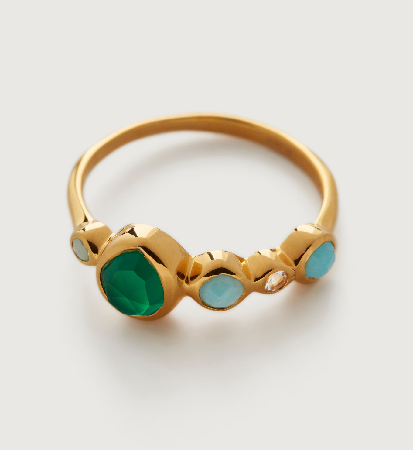 Siren Tonal Half Eternity Ring | Monica Vinader (US)