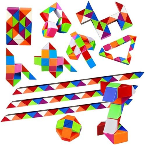 KOSIDEN 30pcs Boy Party Favors - Fidget Snake Cube Puzzle Toys for Goodie Bags, Bulk Toys, Classr... | Amazon (US)