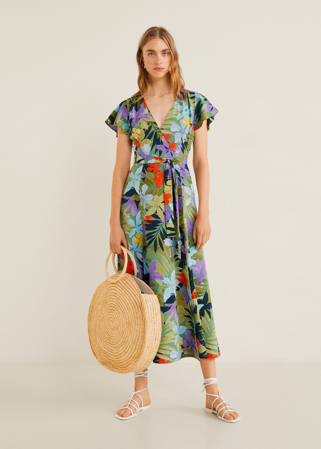 Floral wrap dress | MANGO (US)