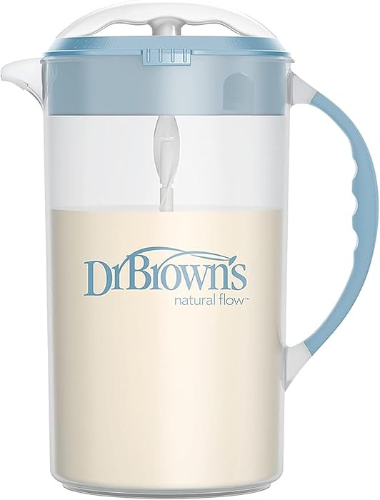 Dr. Brown's Baby Formula Mixing Pitcher with Adjustable Stopper, Locking Lid & No Drip Spout, Blu... | Amazon (US)