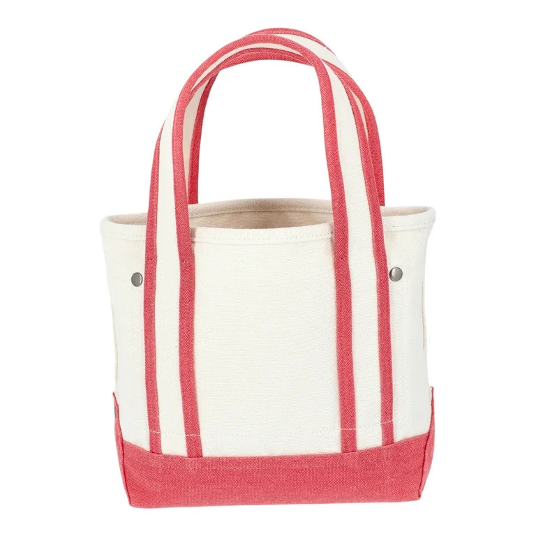 No Boundaries Women's Canvas Mini Tote, Red Strawberry, Women’s | Walmart (US)