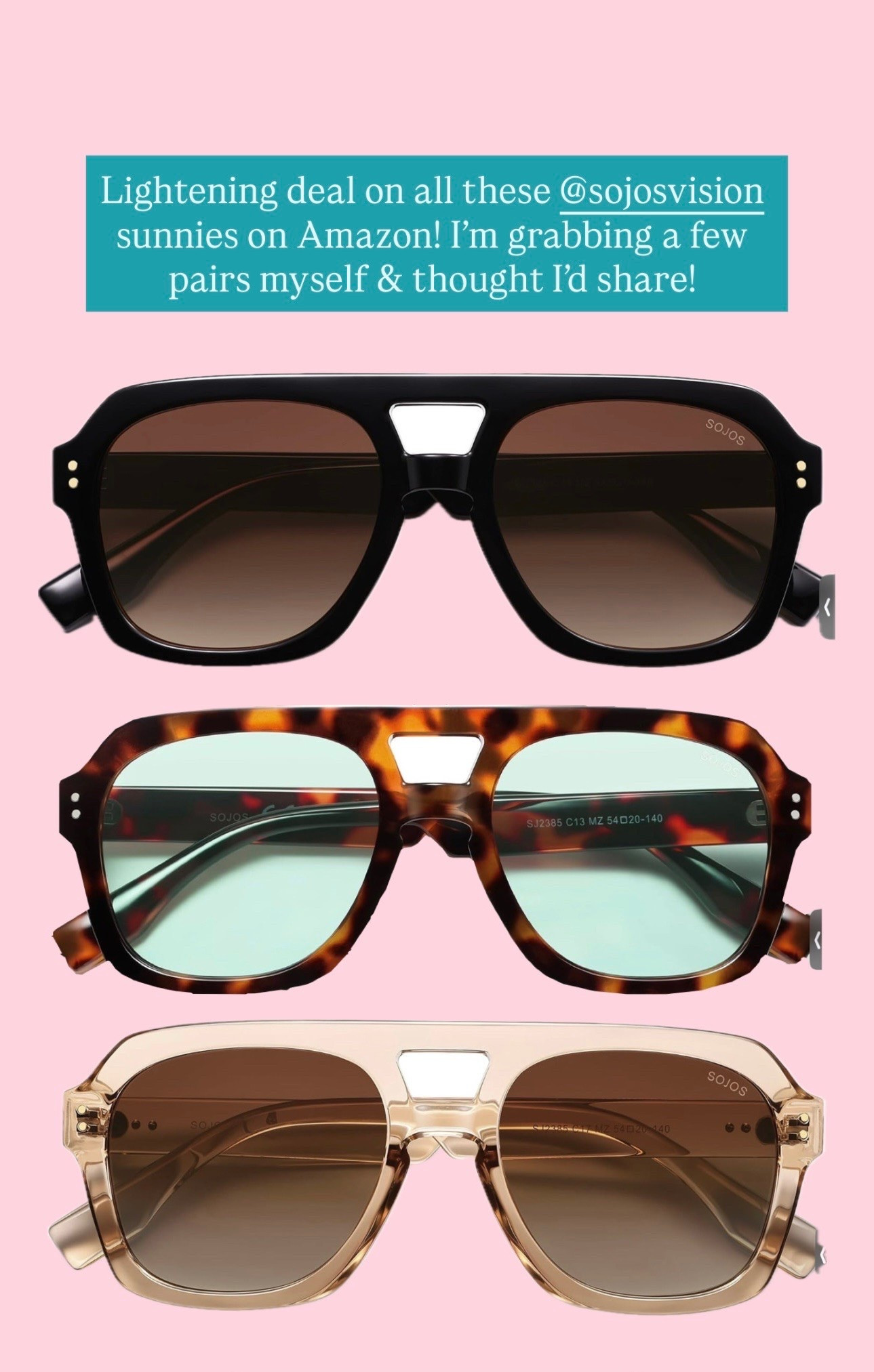 Obsessed with all of my @SOJOS VISION sunnies, and I definitely like to grab them while they’re on a deal!

#LTKootd #LTKOver40 #LTKdayinmylife