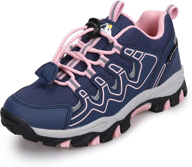 UOVO Girls Boys Hiking Shoes Boys Girls Waterproof Sneakers Kids Running Tennis Outdoor Shoes Non... | Amazon (US)