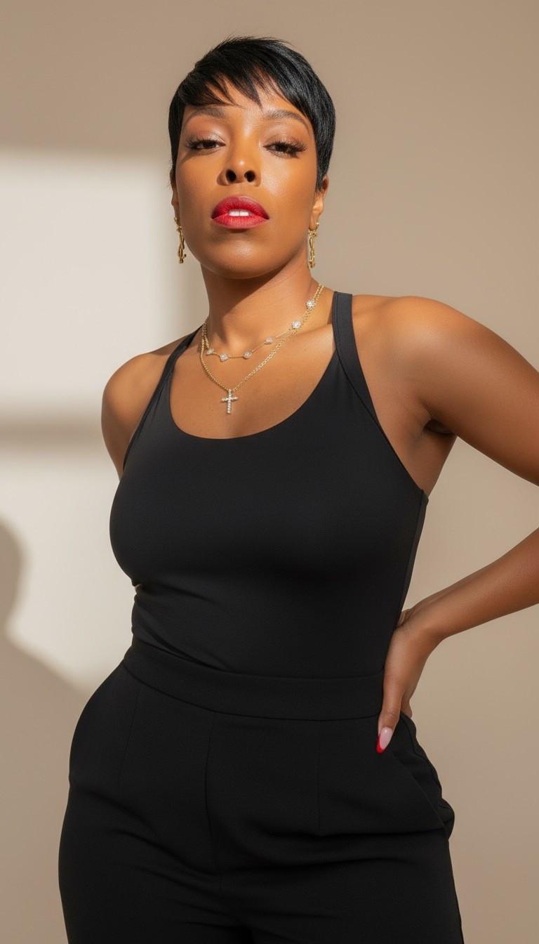 Black on black and feeling good. 🖤 

#LTKStyleTip #LTKBeauty #LTKTall