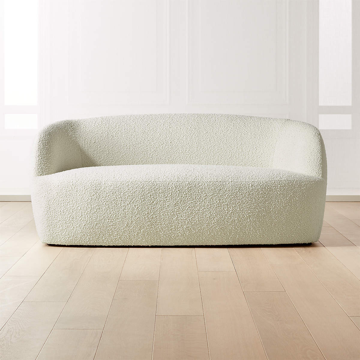 Gwyneth Boucle Loveseat + Reviews | CB2 | CB2